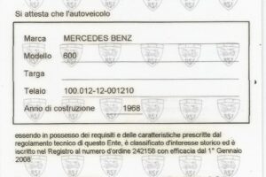 MERCEDES BENZ 600 Jean Luis Trintignant cristiano luzzago brescia classic cars (47